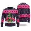 Merry Christmas Flamingo Men's Christmas Sweater