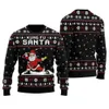 Kungfu Santa Men's Christmas Sweater