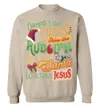Frosty Rudolph Santa Ugly Christmas Sweatshirt