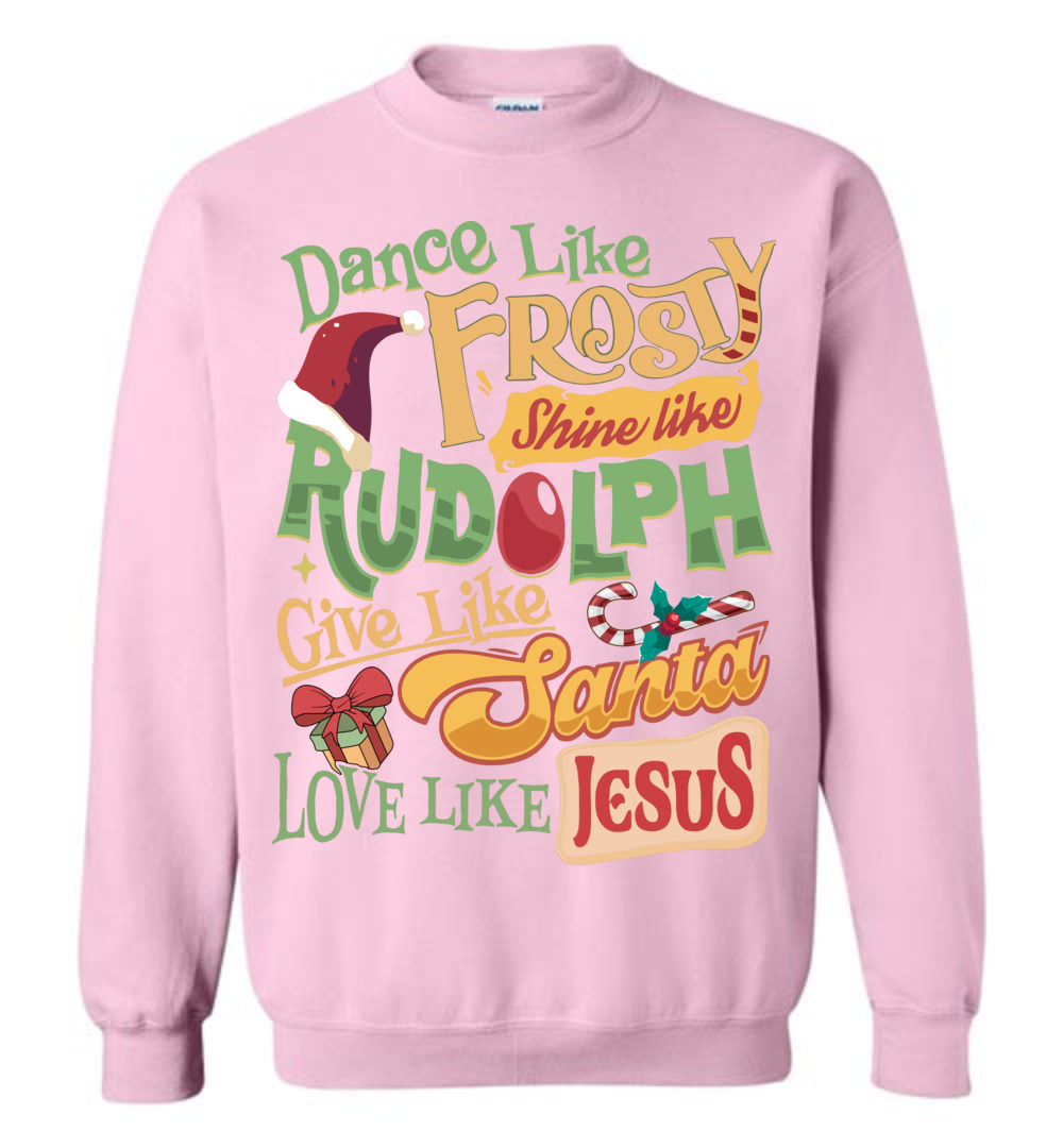 Frosty Rudolph Santa Ugly Christmas Sweatshirt