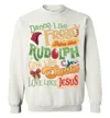 Frosty Rudolph Santa Ugly Christmas Sweatshirt