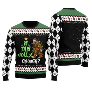 Is This Jolly Enough Bigfoot Ugly Sweater
