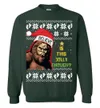 Bigfoot Is This Jolly Enough Ugly Christmas Sweatshirt