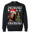 Bigfoot Is This Jolly Enough Ugly Christmas Sweatshirt