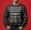 Custom Santas Favorite Pharmacists Ugly Sweater