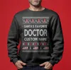 Custom Name Doctor Christmas Sweater Men