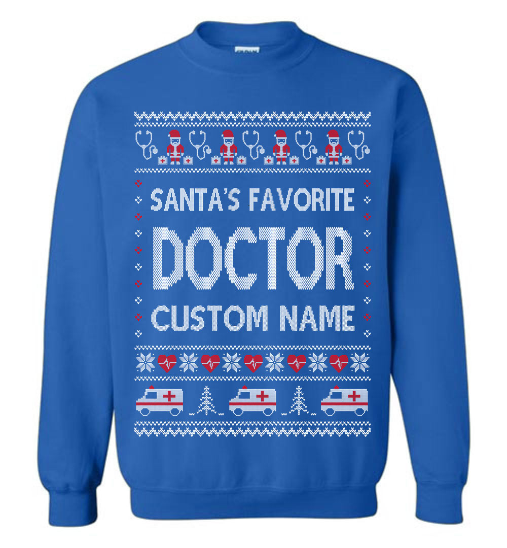 Custom Name Doctor Christmas Sweater Men - variant image 1