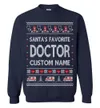 Custom Name Doctor Christmas Sweater Men