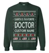 Custom Name Doctor Christmas Sweater Men