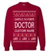 Custom Name Doctor Christmas Sweater Men