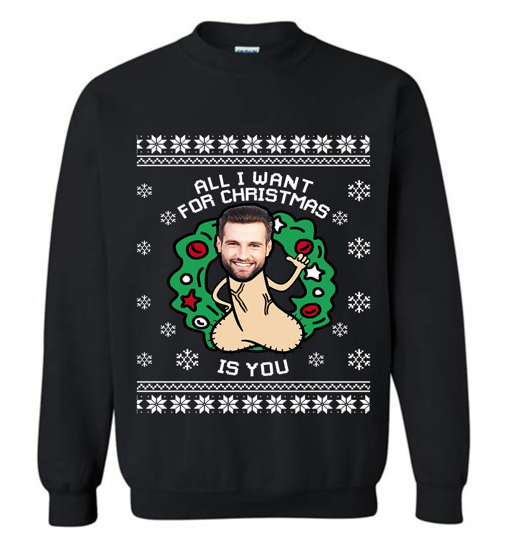Merry Christmas Custom Face Christmas Sweater