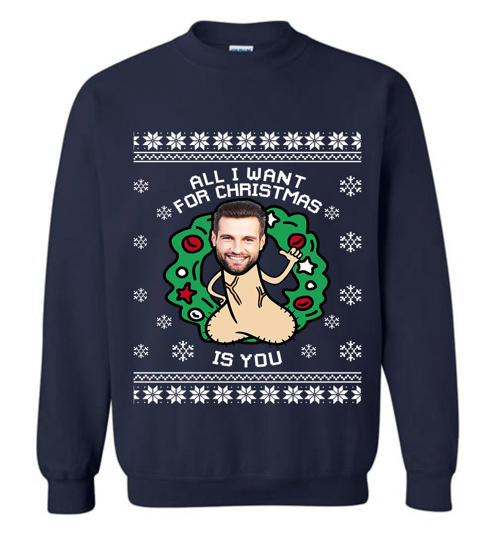 Merry Christmas Custom Face Christmas Sweater