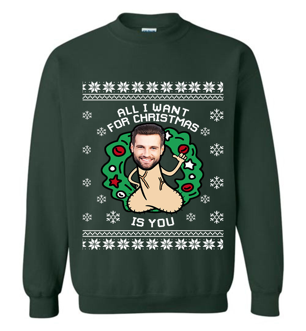 Merry Christmas Custom Face Christmas Sweater