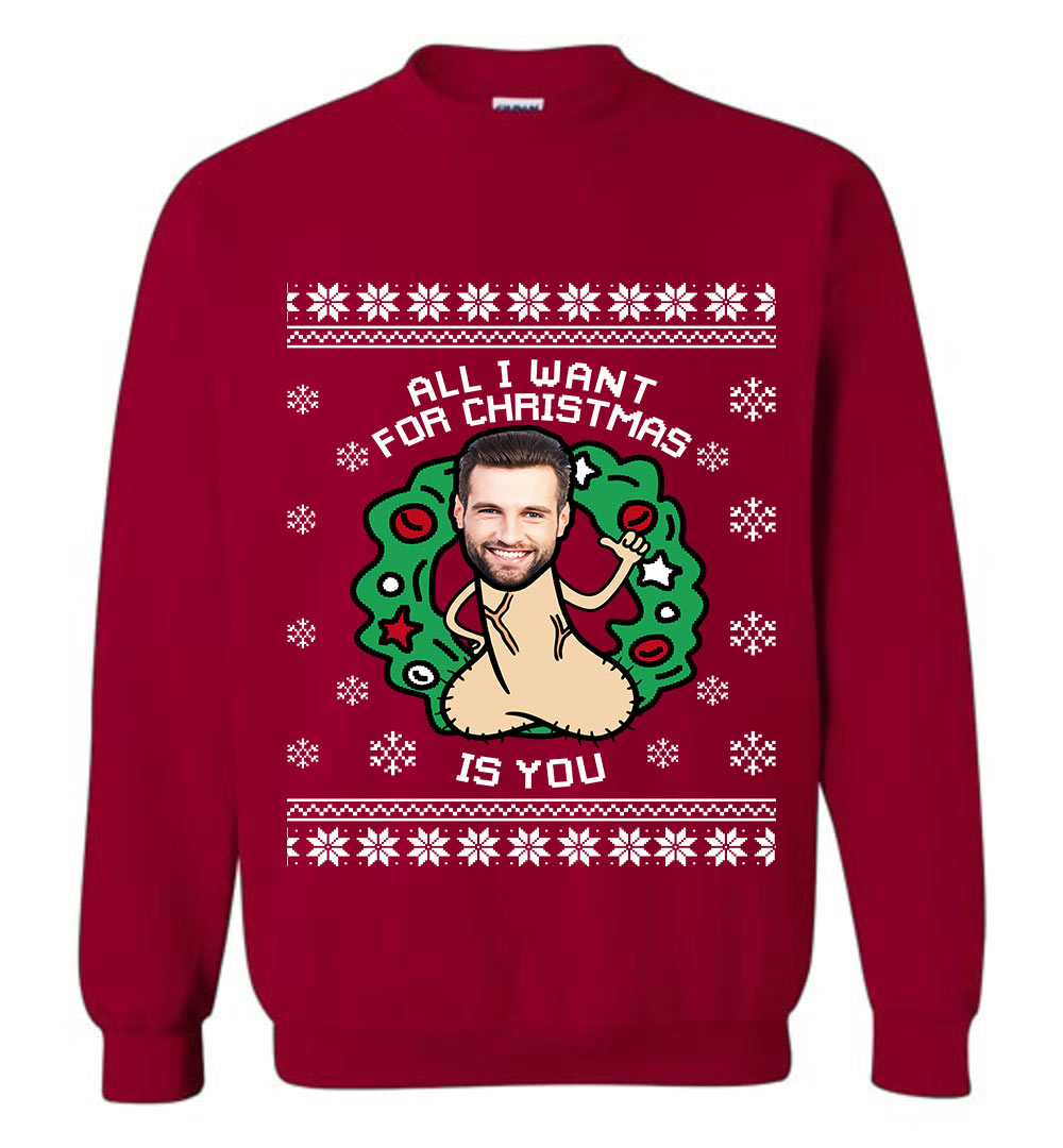 Merry Christmas Custom Face Christmas Sweater