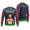 Merry Christmas Custom Ugly Sweater With Picture