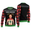 Merry Christmas Custom Ugly Sweater With Picture
