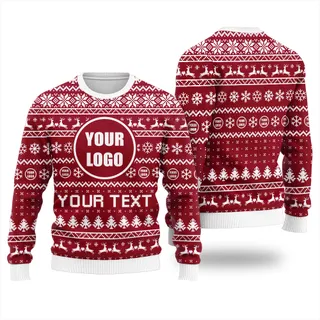 Personalized Logo and Slogan Ugly Sweater For Women