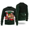 Santa Drinking With Barry Wood Men's Ugly Christmas Sweater