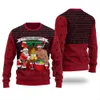 Santa Drinking With Barry Wood Men's Ugly Christmas Sweater