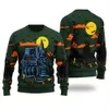 Haunted House Happy Halloween Ugly Sweater