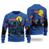 Haunted House Happy Halloween Ugly Sweater - variant image 1