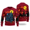 Haunted House Happy Halloween Ugly Sweater