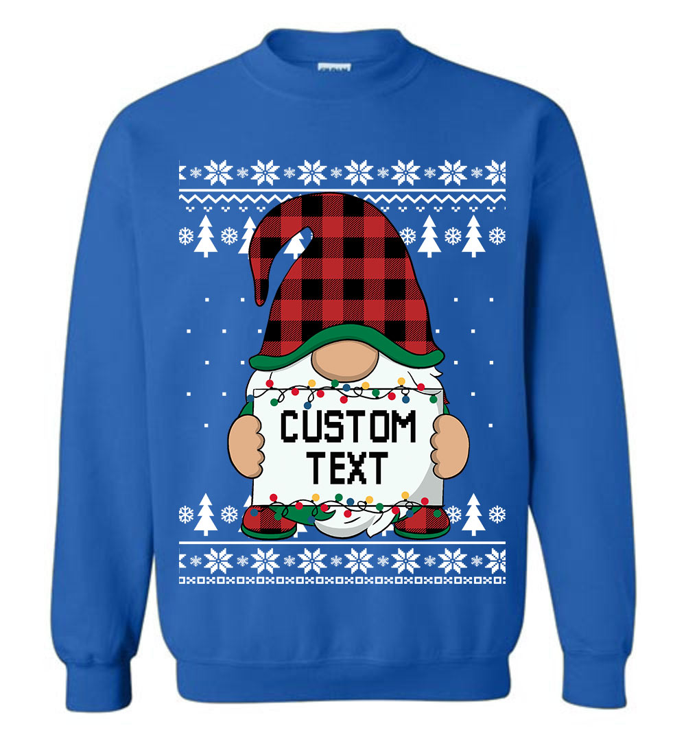 Take Me Gnome Personalized Ugly Sweater Men's - variant image 1