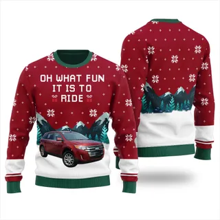 Custom Car Christmas Sweater For Women