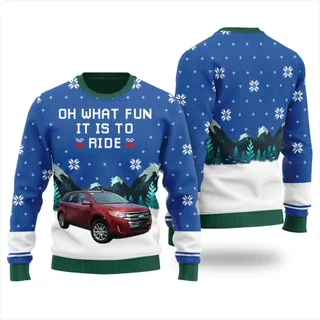 Personalized Car Ugly Christmas Sweater For Men