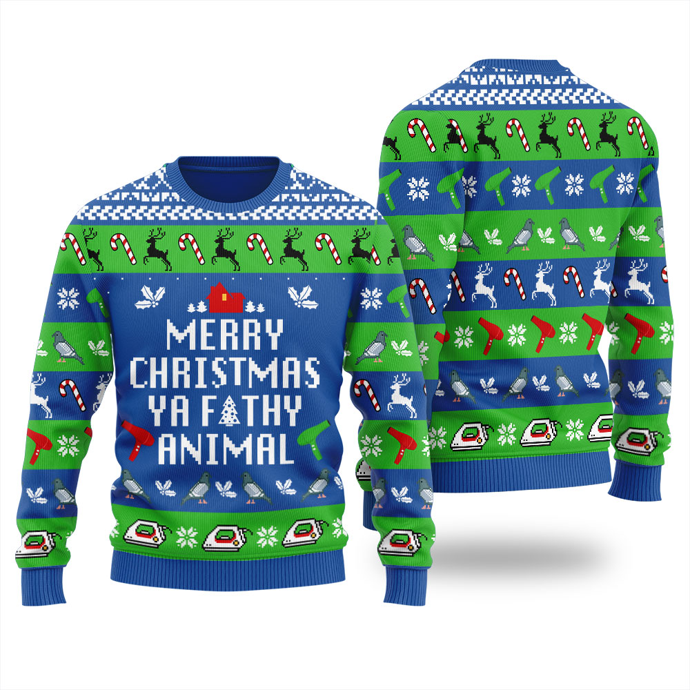 Funny Saying Ya Filthy Animal Christmas Sweater Men - variant image 1