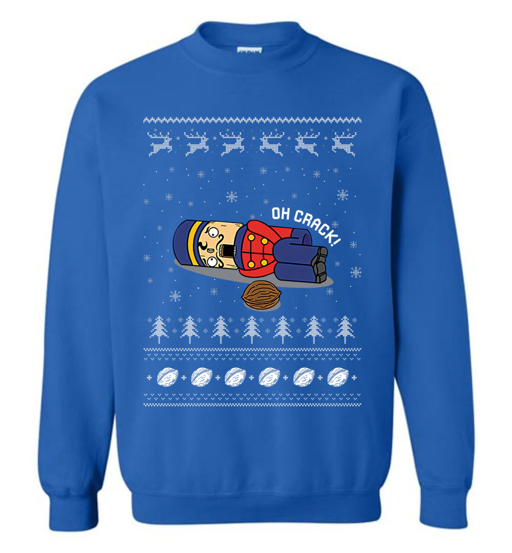 Funny Oh Crack Ugly Christmas Sweatshirt - variant image 1