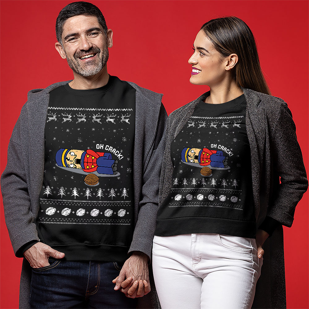 Funny Oh Crack Ugly Christmas Sweatshirt