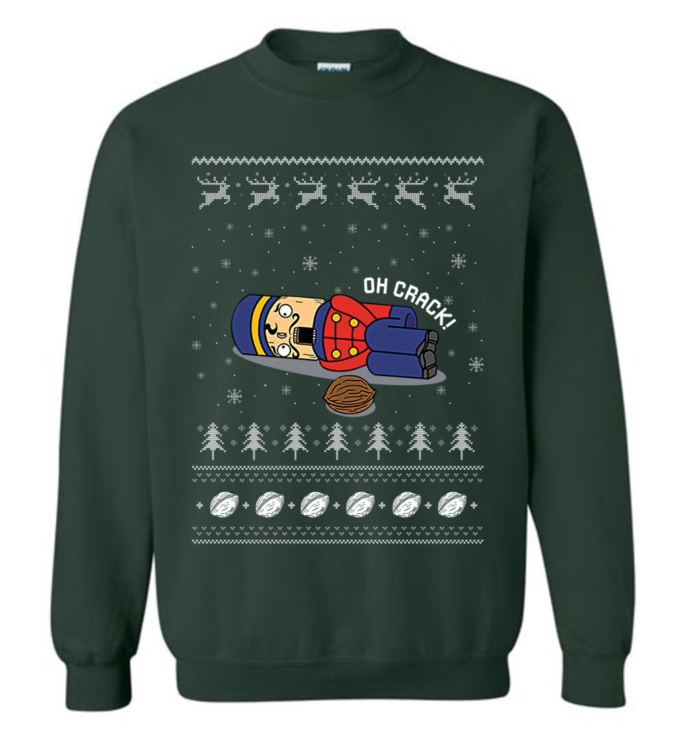 Funny Oh Crack Ugly Christmas Sweatshirt