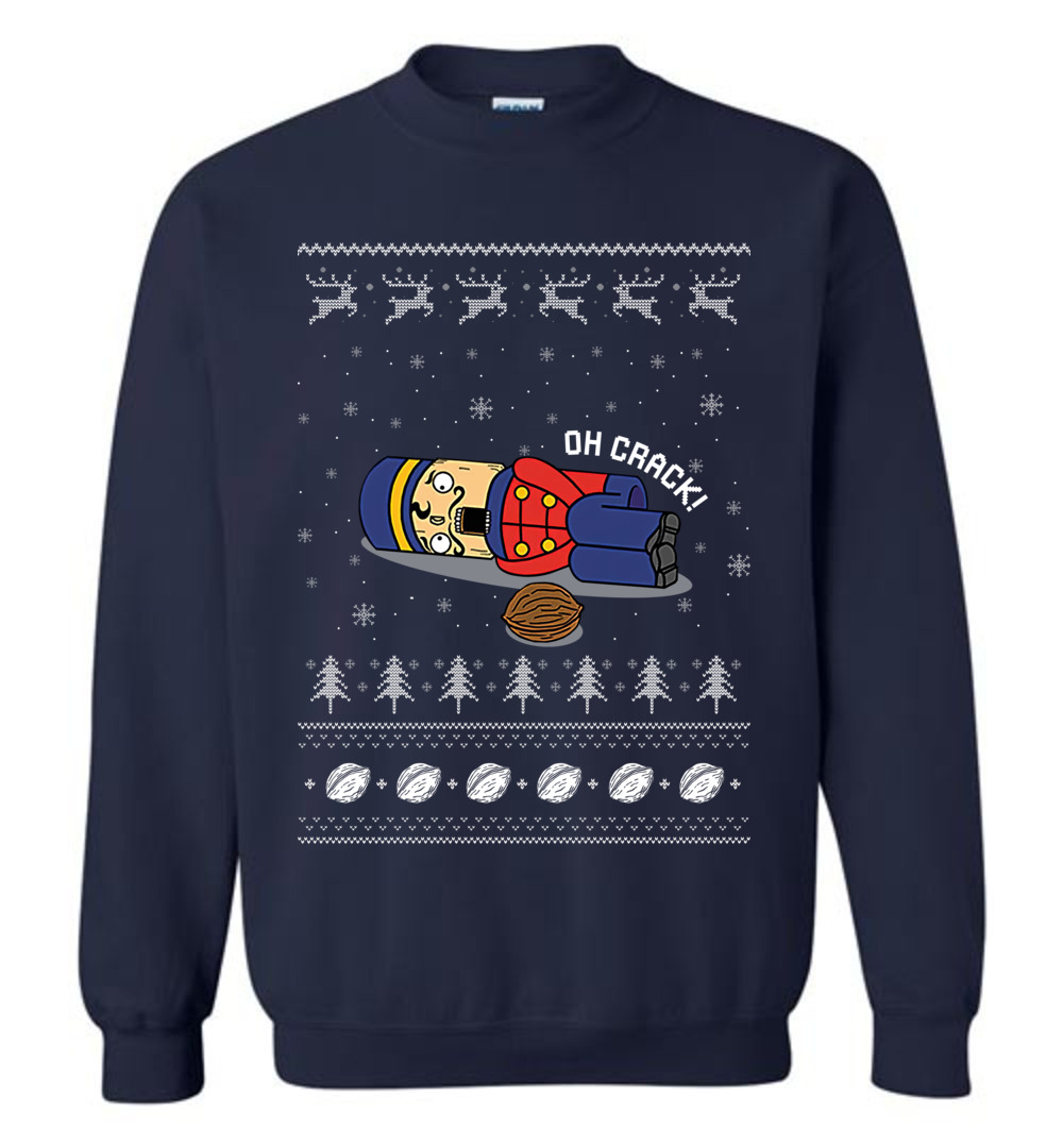 Funny Oh Crack Ugly Christmas Sweatshirt