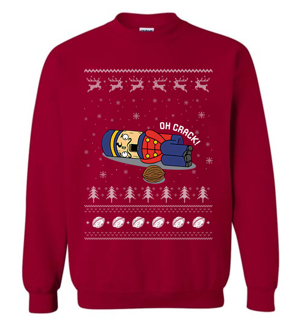 Funny Oh Crack Ugly Christmas Sweatshirt
