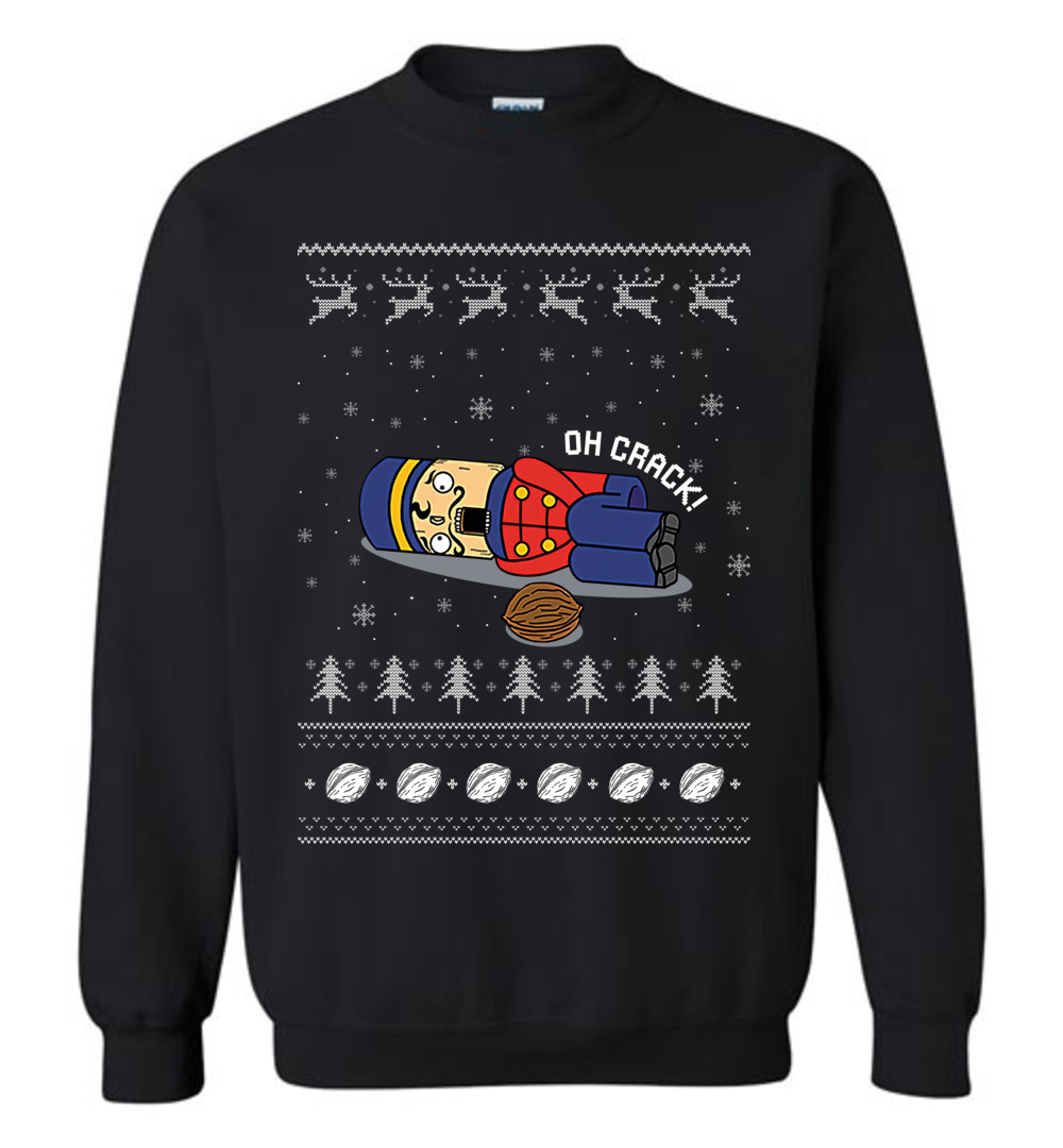 Funny Oh Crack Ugly Christmas Sweatshirt