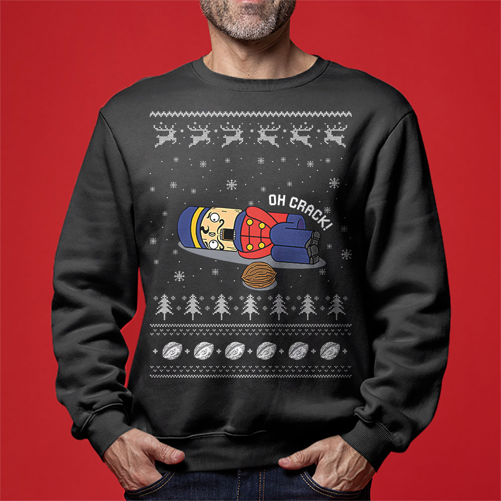 Funny Oh Crack Ugly Christmas Sweatshirt