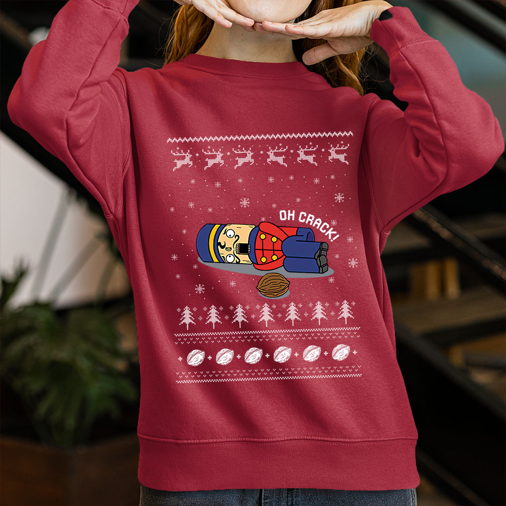 Funny Oh Crack Ugly Christmas Sweatshirt