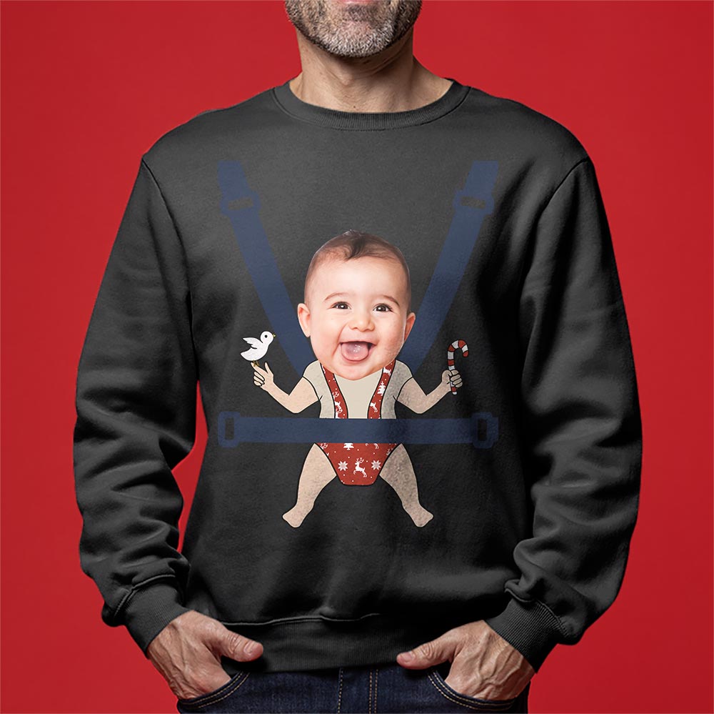 Personalized Kids Pictures Ugly Christmas Sweater For Men