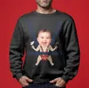 Personalized Kids Pictures Ugly Christmas Sweater For Men