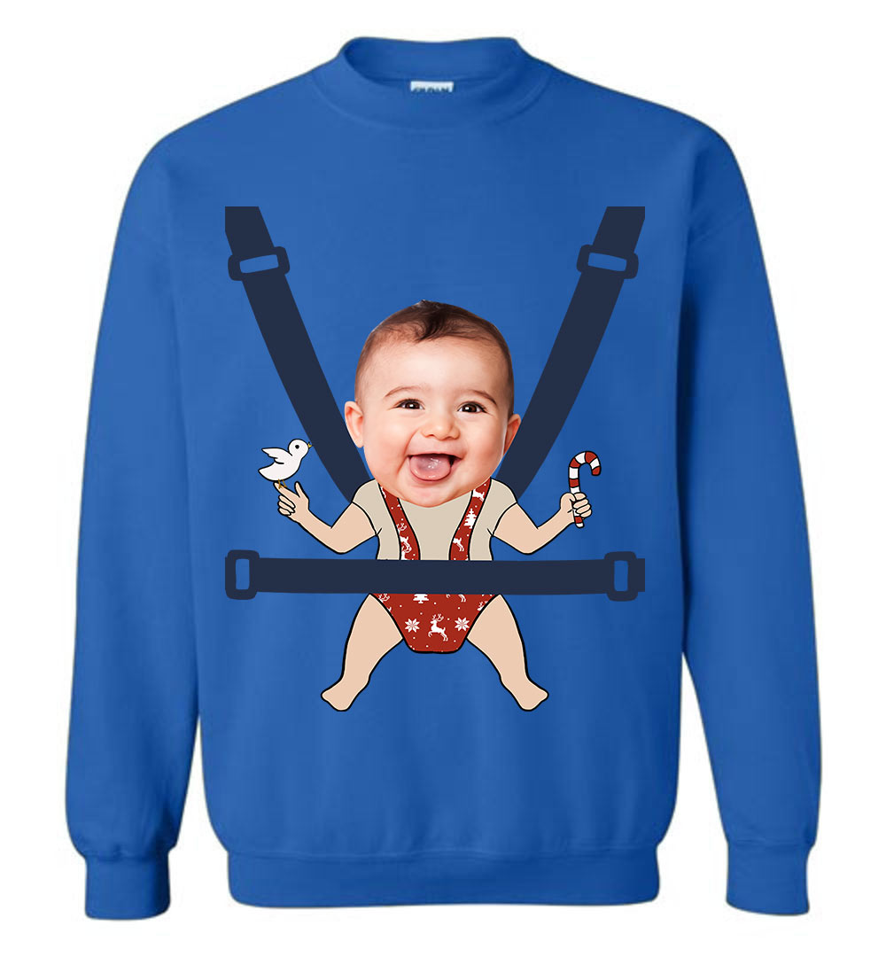 Personalized Kids Pictures Ugly Christmas Sweater For Men - variant image 1