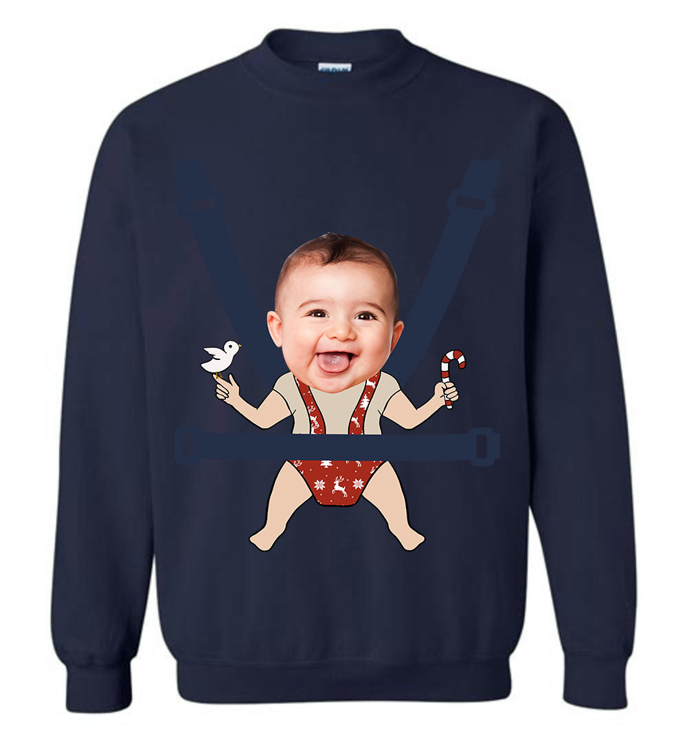 Personalized Kids Pictures Ugly Christmas Sweater For Men