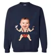 Personalized Kids Pictures Ugly Christmas Sweater For Men