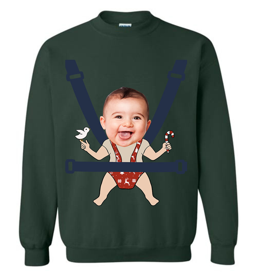 Personalized Kids Pictures Ugly Christmas Sweater For Men
