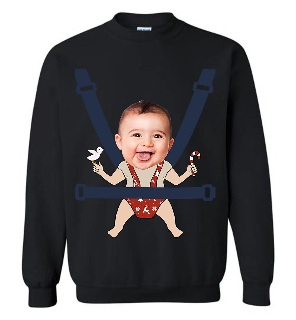 Personalized Kids Pictures Ugly Christmas Sweater For Men