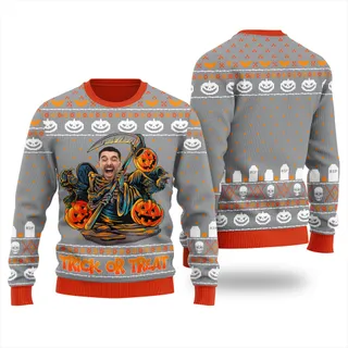 Custom Face Ugly Halloween Sweater