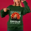 Funny Monster Capybara Womens Ugly Christmas Sweater