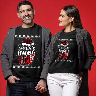 Naughty Santa's Favorite HO Christmas Sweatshirt