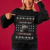 Merry Christmas Custom Ugly Christmas Sweater With Cat For Women