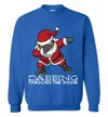 Dabbing Black Santa Christmas Sweater For Men - variant image 1
